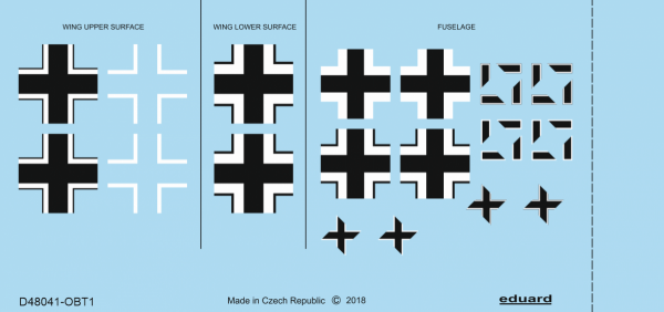 Eduard D48041 Fw 190A-3 national insignia EDUARD 1/48 