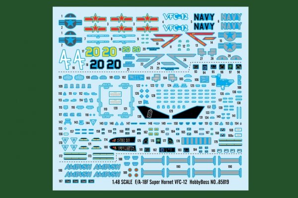 Hobby Boss 85819 F/A-18F Super Hornet VFC-12 1/48