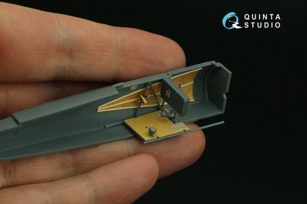 Quinta Studio QD48298 Fokker EV-DVIII 3D-Printed &amp; coloured Interior on decal paper (Eduard) 1/48