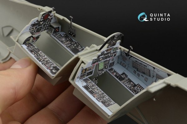 Quinta Studio QD32039 F-4E 3D-Printed &amp; coloured Interior on decal paper (Revell) 1/32