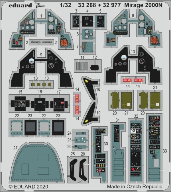 Eduard BIG33126 Mirage 2000N for KITTY HAWK 1/32