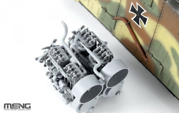 Meng Model TS-017s German A7V Tank (Krupp) &amp; Engine Limited Edition 1/35