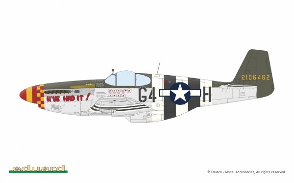 Eduard 82176 P-51B Mustang Malcolm Hood Canopy - The ProfiPACK Edition 1/48