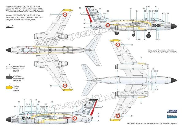 Special Hobby 72412 S. O. 4050 Vautour II 'Armée de l' Air All Weather Fighter' 1/72