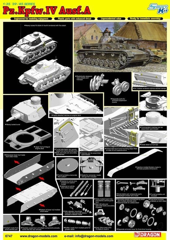 Dragon 6747 Pz.Kpfw.IV Ausf.A (1:35)