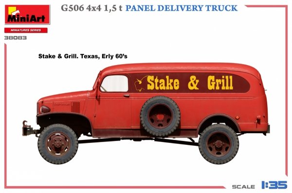 MiniArt 38083 G506 4х4 1,5 t PANEL DELIVERY TRUCK 1/35