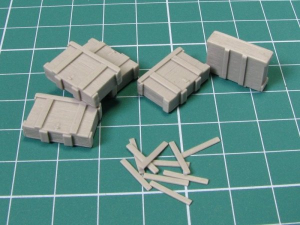 Eureka XXL E-015 Wooden Ammo Boxes for 7.5 cm Kw.K.37/Stu.K.37 L/24 1:35