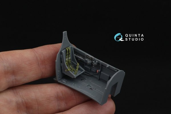 Quinta Studio QD48587 P-40E Warhawk 3D-Printed &amp; coloured Interior on decal paper (Eduard) 1/48