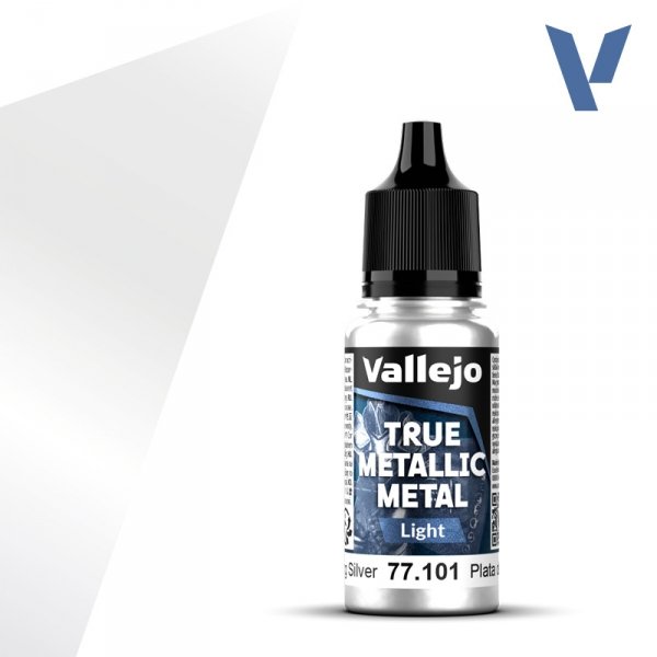 Vallejo 77101 Sterling Silver  - True Metallic Metal - Light 18ml