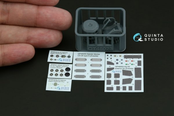 Quinta Studio QP+48056 Big Exterior Set for Ka-52 (Zvezda) 1/48
