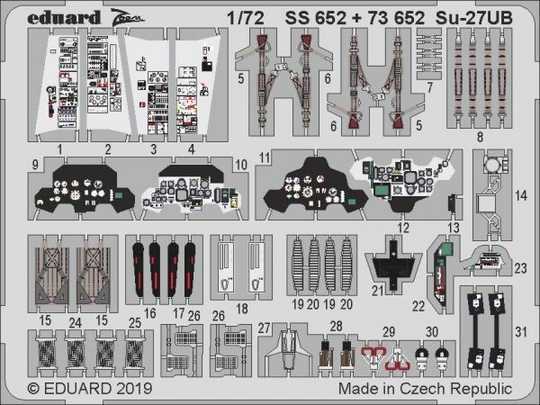 Eduard SS652 Su-27UB 1/72 ZVEZDA