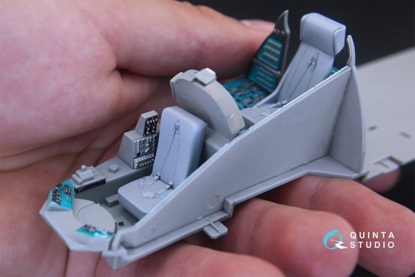 Quinta Studio QD35020 Mi-24V 3D-Printed &amp; coloured Interior on decal paper (for Trumpeter kit) 1/35