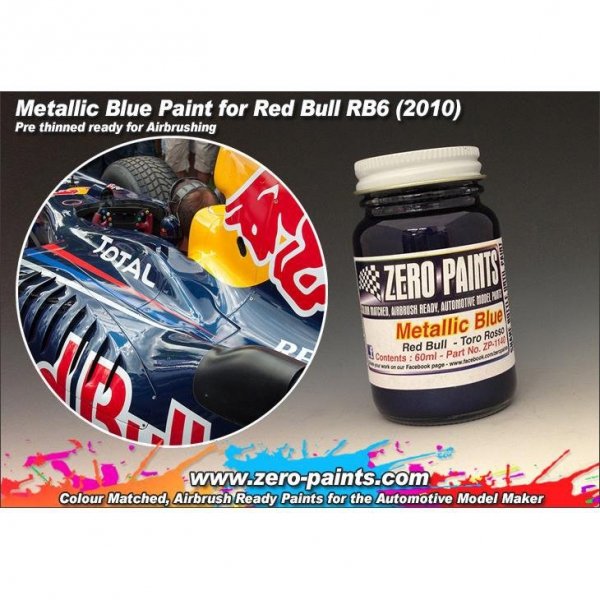 Zero Paints ZP-1140 Red Bull RB6 Torro Rosso Metallic Blue 60ml