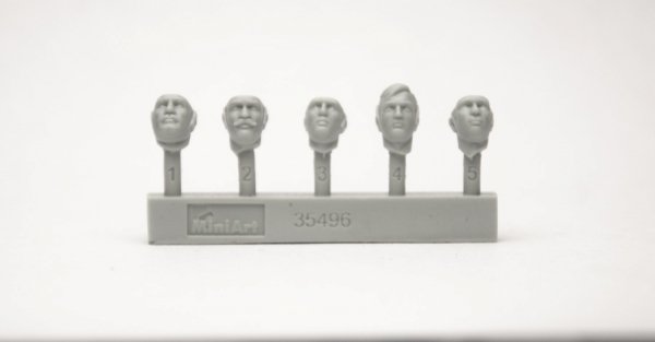 MiniArt 35496 British Tank Riders (NW Europe). Resin Heads 1 1/35