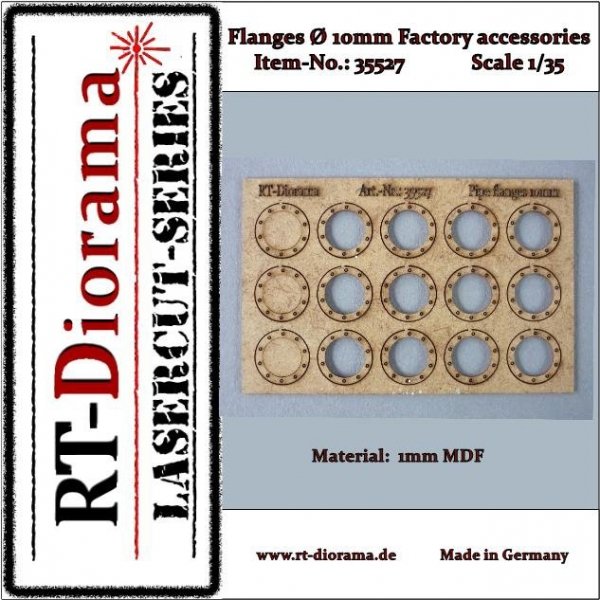 RT-Diorama 35527 Flanges Set (10mm) 1/35