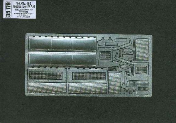 Aber 35179 German tank destroyer Sd.Kfz.162 Jagdpanzer IV A-0 - vol. 2 - additional set - fenders (1:35)