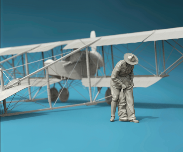 Copper State Models F32-055 RNAS mechanic with a can