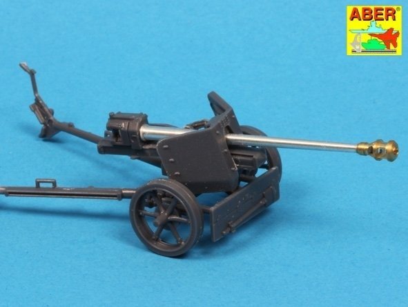 Aber 72L-56 Lufa 75mm do niemieckiej armaty p/panc Pak 40 z późnym hamulcem wylotowym / German 75mm gun barrel for PaK40 with late muzzle brake 1/72
