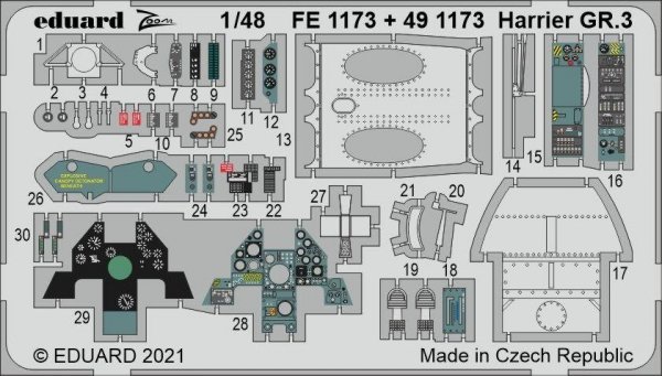 Eduard FE1173 Harrier GR.3 KINETIC 1/48