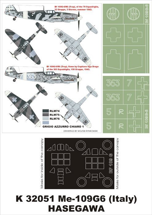 Montex K32051 Bf-109G6 (Italy) 1/32