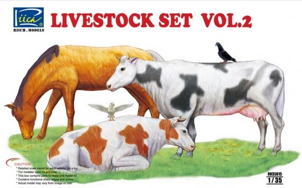 Riich Models RV35015 Livestock Set Vol.2 (1:35)