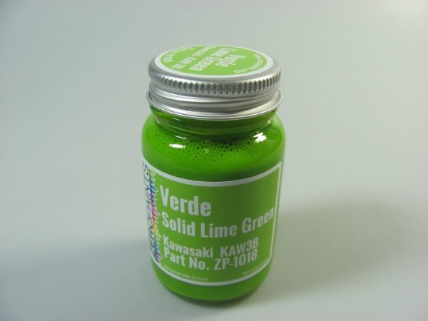 Zero Paints ZP-1018KAW3B VERDE (Solid Lime Green ) for Tamiya KR500, KR1000F 60ml