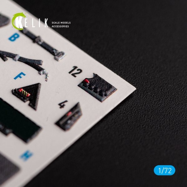 KELIK K72141 F-35B - interior 3D decals for Tamiya kit 1/72