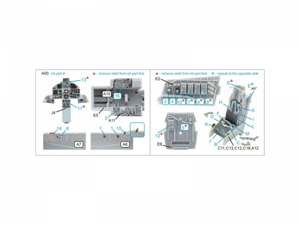 Quinta Studio QD72187 F-15C Late/J Late 3D-Printed &amp; coloured Interior on decal paper (Fine Molds) 1/72