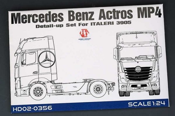 Hobby Design HD02-0356 Mercedes Benz Actros MP4 Detail-UP Set for Italeri 3905 1/24