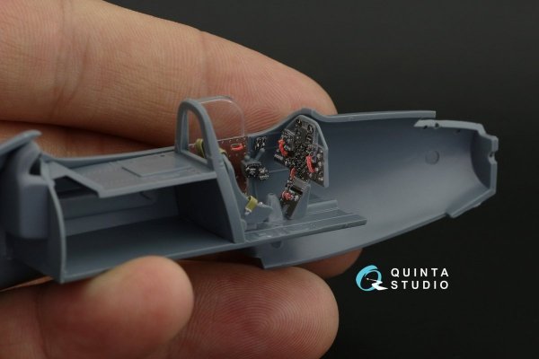 Quinta Studio QD48247 P-39 3D-Printed &amp; coloured Interior on decal paper ( Eduard ) 1/48