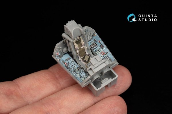 Quinta Studio QD48173 Su-33 3D-Printed &amp; coloured Interior on decal paper (for Minibase kit) 1/48