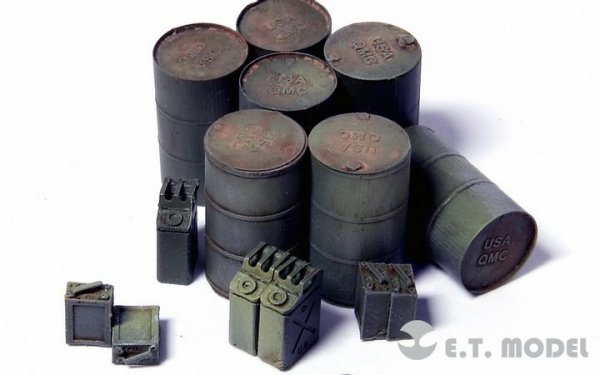 E.T. Model ETJ72-012 WWII Allied Oil Drum