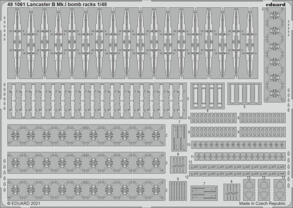 Eduard 481061 Lancaster B Mk.I bomb racks HKM 1/48