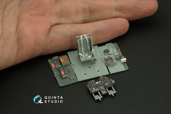 Quinta Studio QD48442 P-47N Thunderbolt 3D-Printed coloured Interior on decal paper (Academy) 1/48