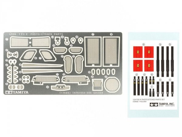Tamiya 12668 FXX K Photo Etched Parts Set 1/24