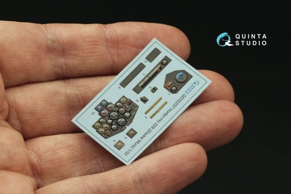 Quinta Studio QD32237 Horten Ho 229 3D-Printed coloured Interior on decal paper (Zoukei Mura) 1/32
