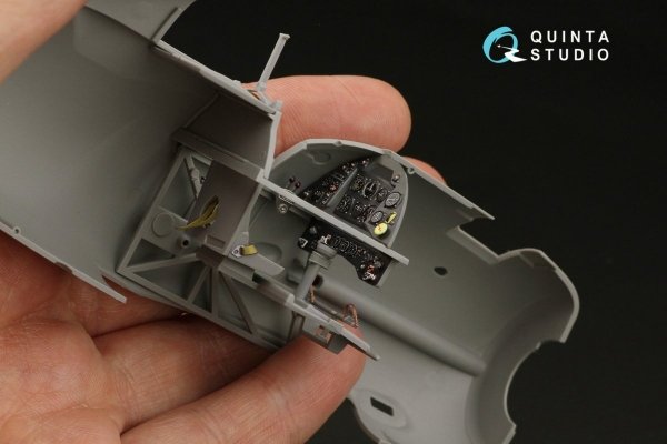 Quinta Studio QD32135 Gloster Gladiator Mk II 3D-Printed &amp; coloured Interior on decal paper (ICM) 1/32
