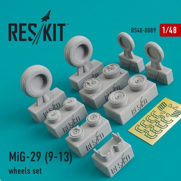 RESKIT RS48-0089 MiG-29 (9-13) wheels set 1/48