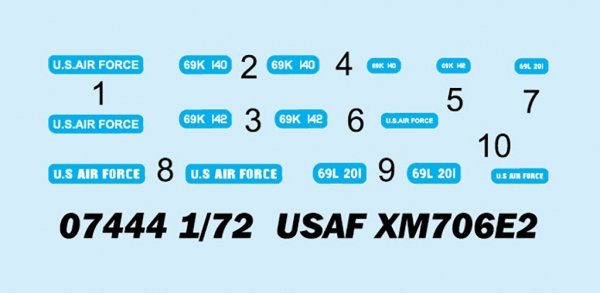 Trumpeter 07444 USAF XM706E2 1/72