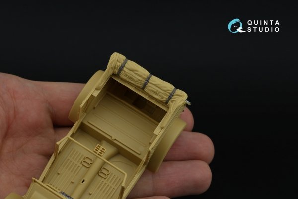 Quinta Studio QD35141 Kubelwagen Type 82 3D-Printed &amp; coloured Interior on decal paper (Tamiya) 1/35