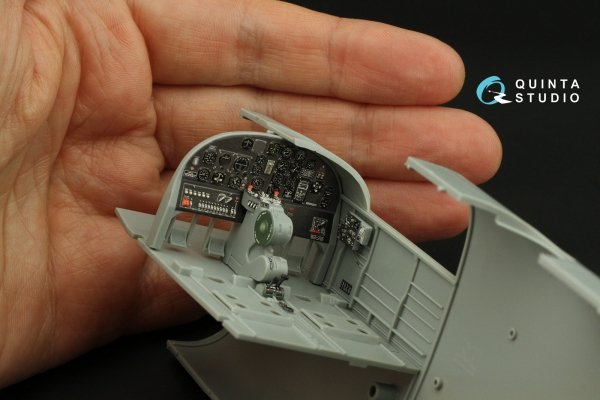 Quinta Studio QD32203 B-25J Mitchell Glass nose 3D-Printed &amp; coloured Interior on decal paper (HK models) 1/32