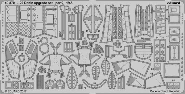 Eduard 49870 L-29 Delfin upgrade set EDUARD 1/48