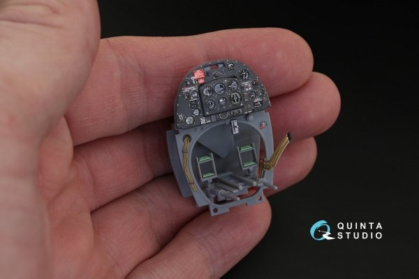 Quinta Studio QD32018 Spitfire Mk.IX 3D-Printed &amp; coloured Interior on decal paper (for Tamiya kit) 1/32