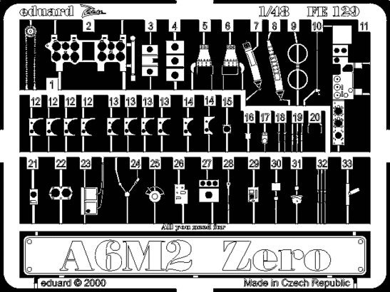 Eduard FE129 A6M2 Zero 1/48 Hasegawa