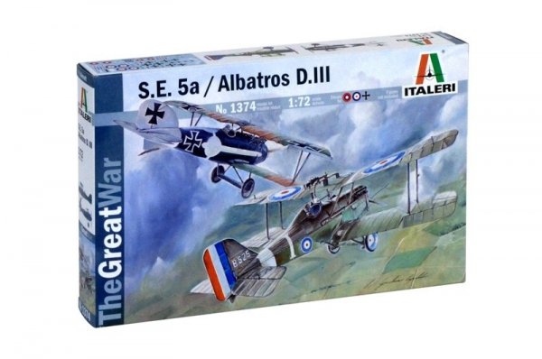 Italeri 1374 S.E.5a / ALBATROS D.III (1:72)