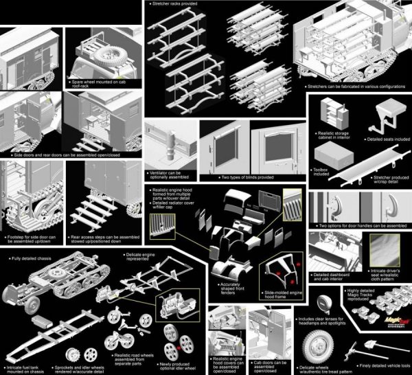Dragon 6766 Sd.Kfz.3 Maultier Ambulance (1:35)