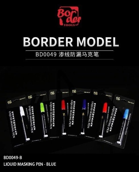 Border Model BD0049-B Liquid Masking Pen - Blue
