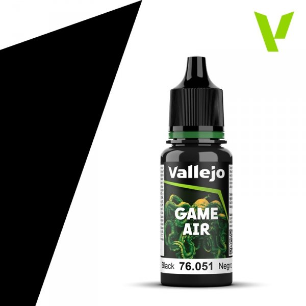 Vallejo 76051 Game Air - Black 18ml