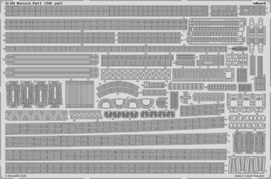 Eduard BIG5357 Bismarck for Trumpeter 1/350