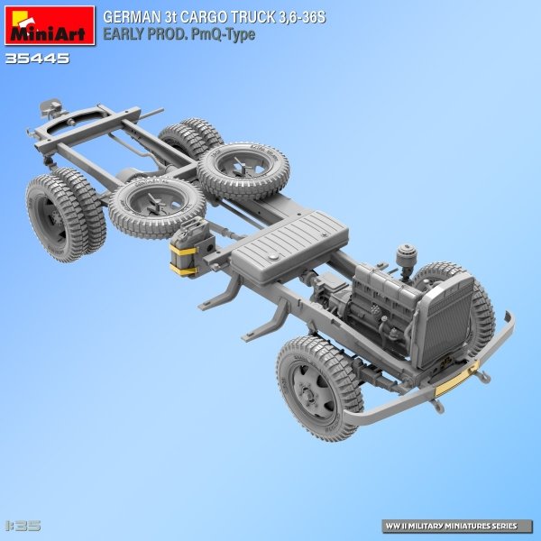Miniart 35445 GERMAN 3t CARGO TRUCK 3,6-36S EARLY PROD. PmQ-Type 1/35